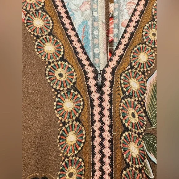 ⭐️Fall In Love with this FARM Rio Floral Bishop Sleeve MIDI Dress 🍁🍂 - Picture 9 of 13